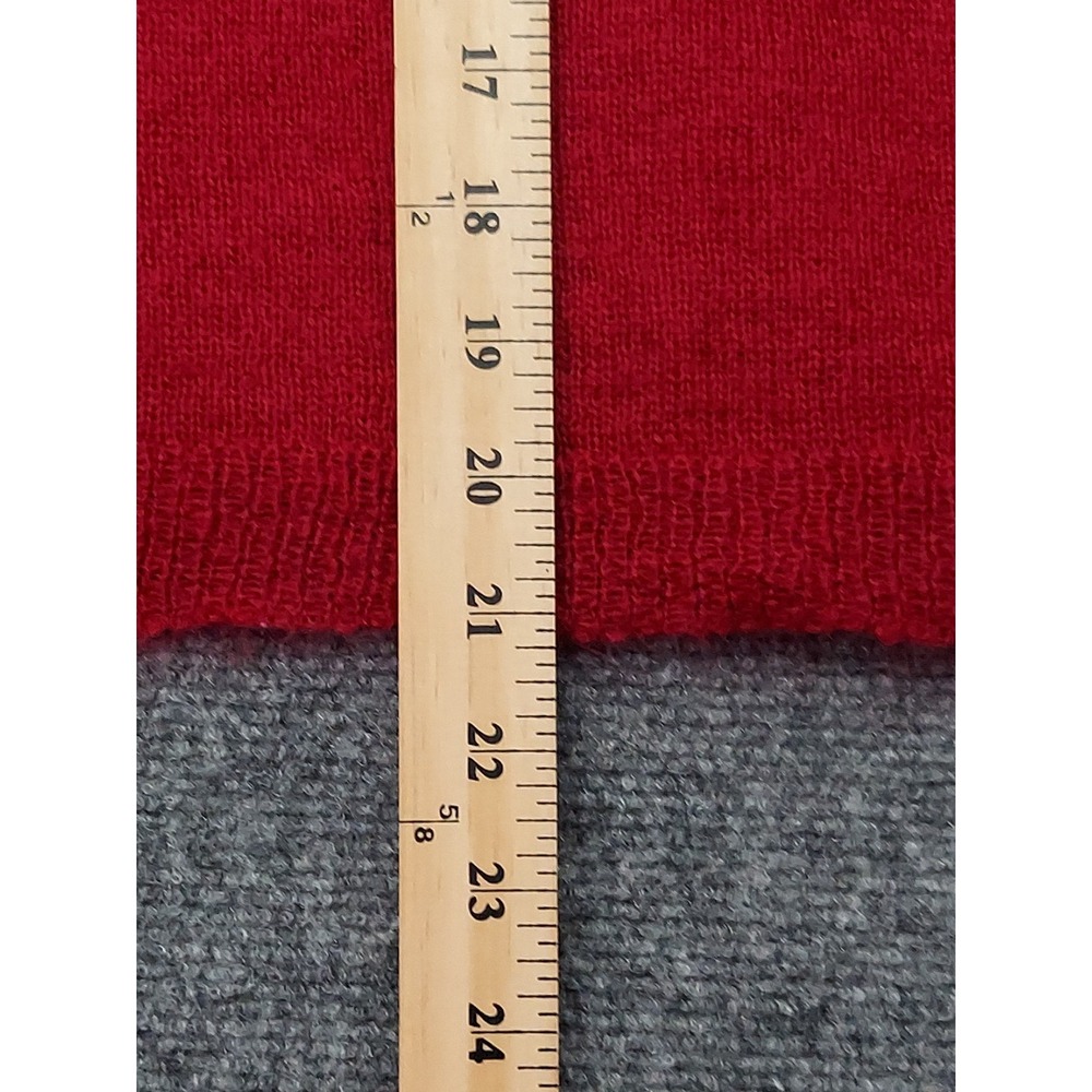 SUNDANCE Cardigan Sweater Womens XL Burgundy Pink Mohair Blend Long Sleeve Soft - Picture 5 of 8